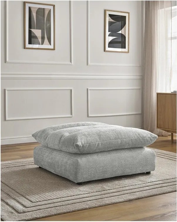 Világosszürke zsenília lábtartó Neil – Bobochic Paris