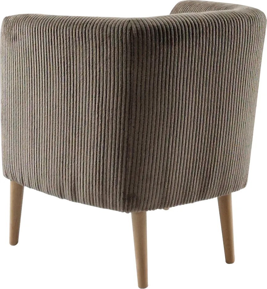 Fotel, szürkésbézs Taupe/bükk, ALIEN