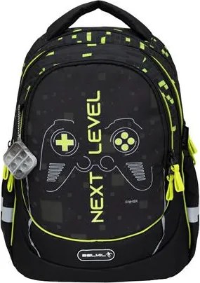 Iskolatáska, cipzáras, BELMIL Leisure Plus Neon Play, neon kontroller (BL3388731F)