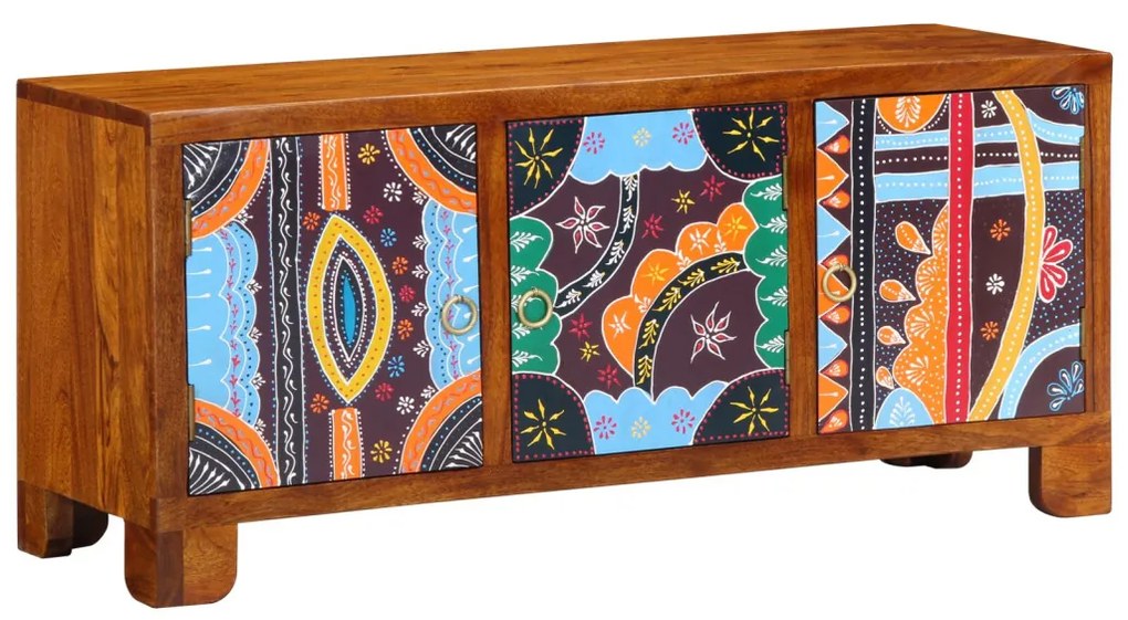 Cipőpad mézbarna 100 x 35 x 45 cm tömör akácfa