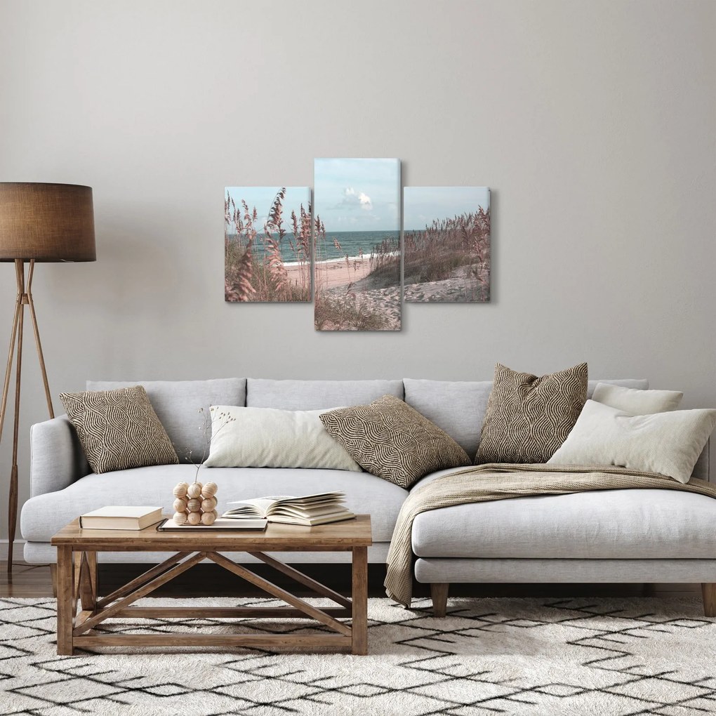 Kép - Rózsaszín strand (90x60 cm)