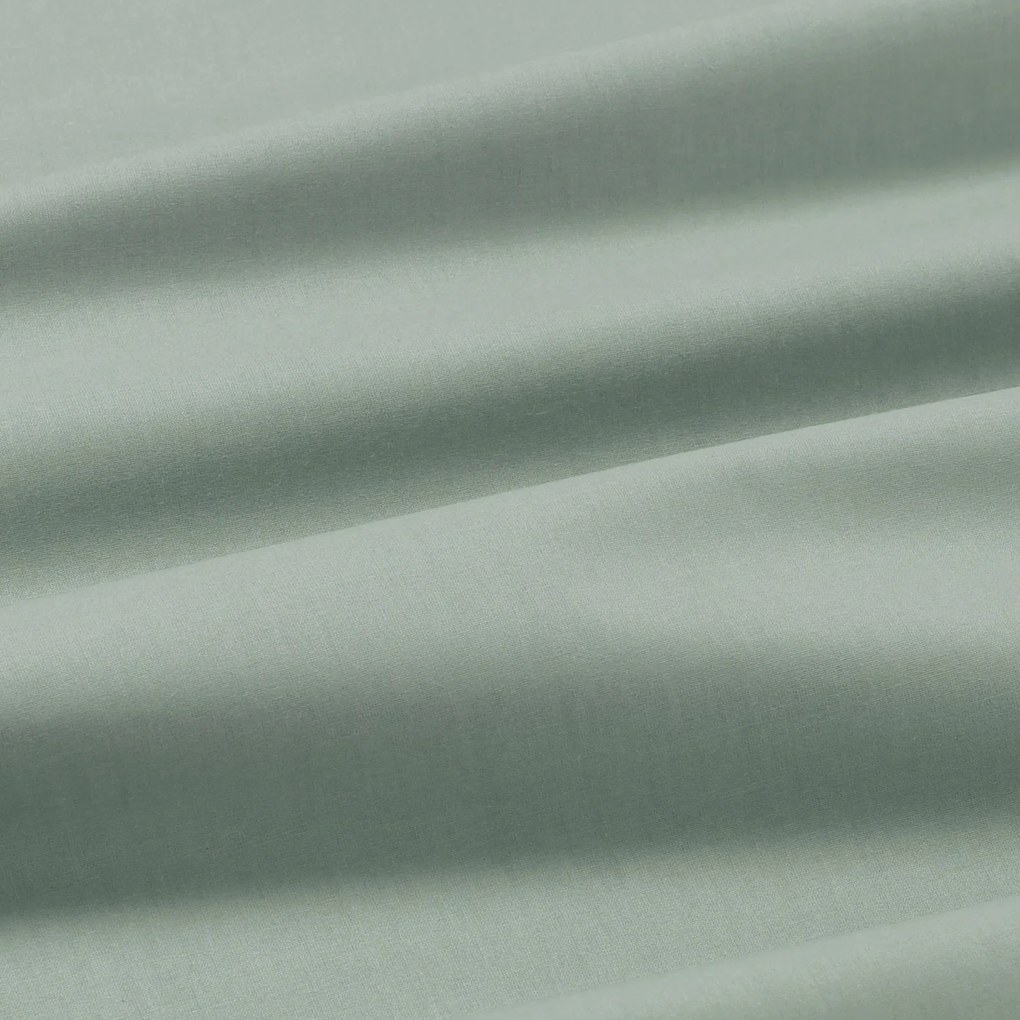 Goldea pamut ágyneműhuzat garnitúra - zsálya színű 200 x 200 és 2db 70 x 90 cm