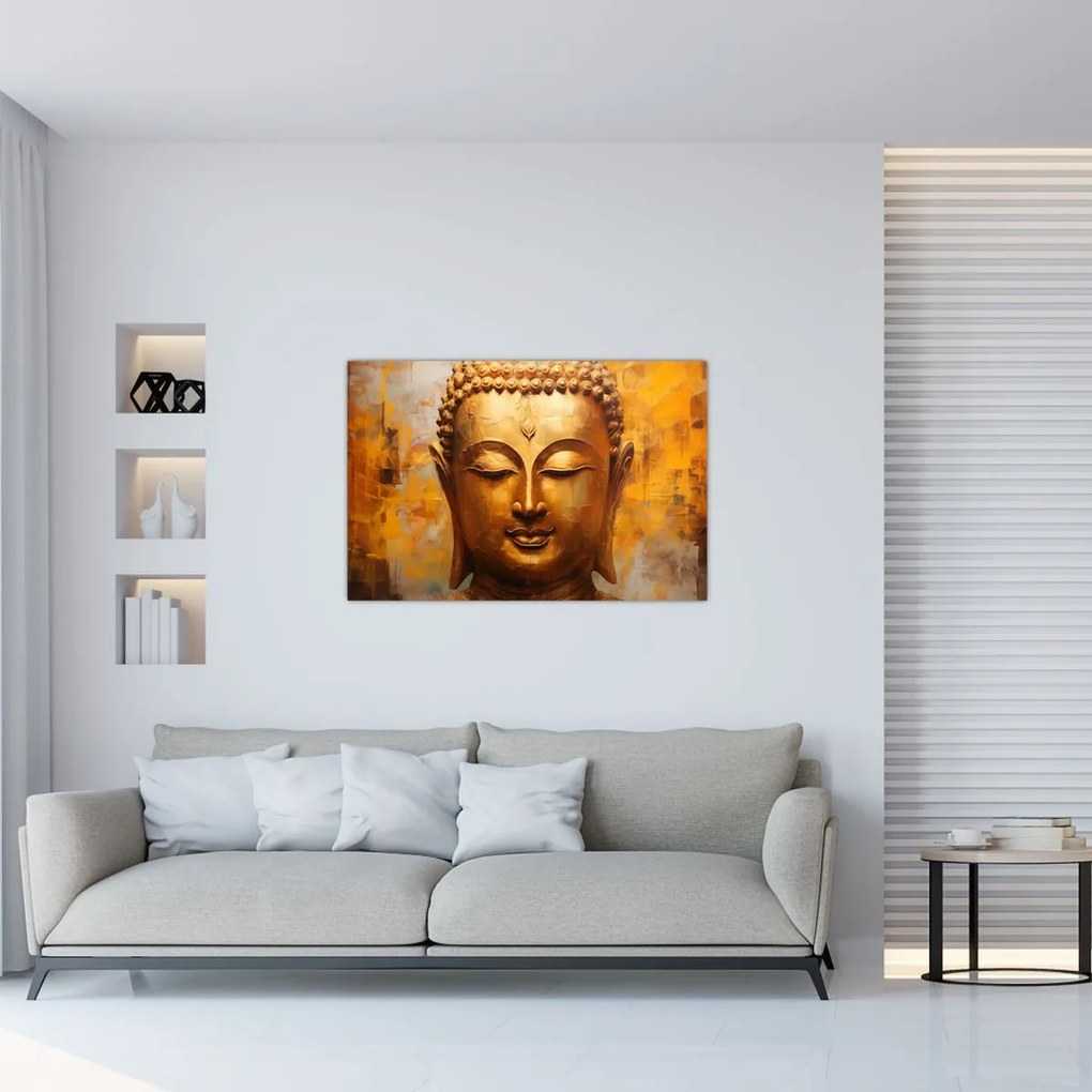 Kép - Buddha, olajfestmény (90x60 cm)