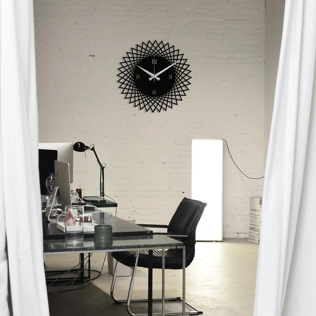 Enzoclock fém falióra, 48×48 cm – S026