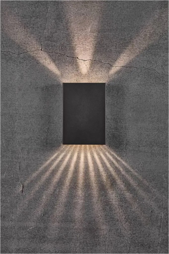 Nordlux modern kültéri fali lámpa fold 15 fekete nor2019051003 IP54