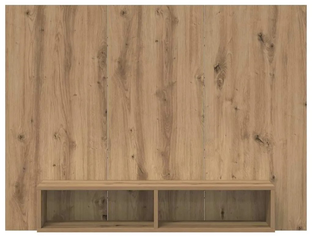 Fali TV Szekrény kézműves tölgy 120 x 23.5 x 90 cm Faanyag