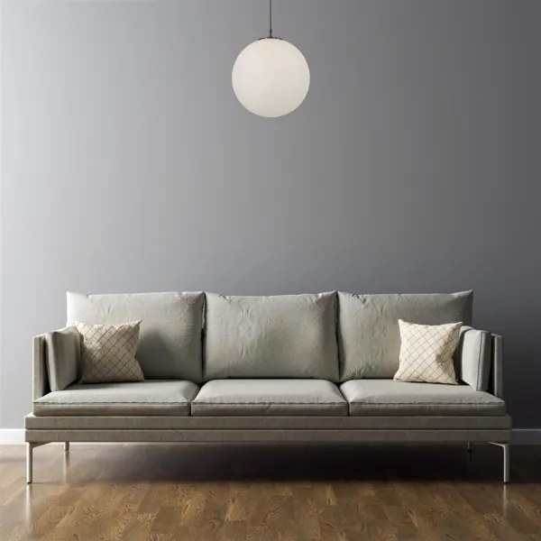 Searchlight 6088 - Csillár zsinóron ATOM 1xE27/60W/230V fehér/fekete