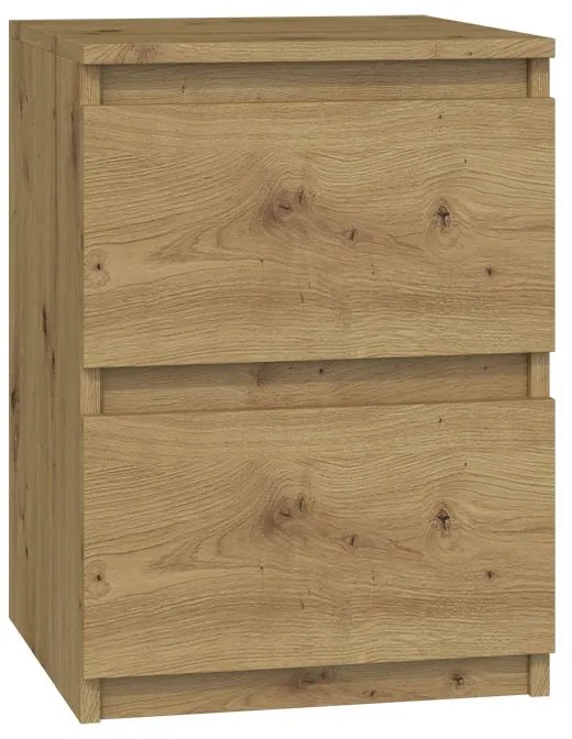 Shannan M2 éjjeliszekrény, 30x40x30 cm, tölgy