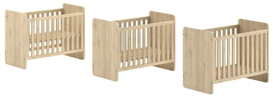 Natúr színű babaágy 60x120 cm Sam – Vipack