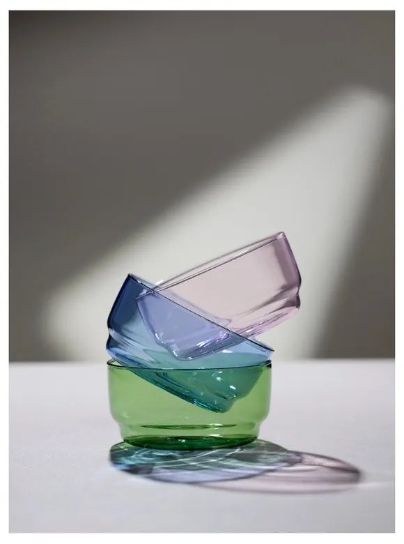 Kék üveg tálka szett 2 db-os 500 ml Torino – Lyngby Glas