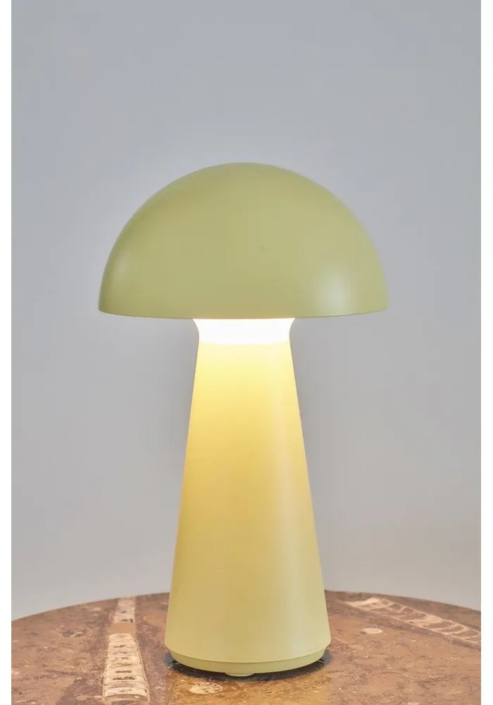 Sárga LED asztali lámpa távirányítóval (magasság 28 cm) Sam – Sirius