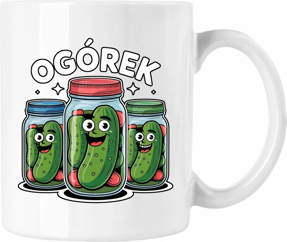 Bögre uborka savanyúság mém vicc 4 Fehér 330ml