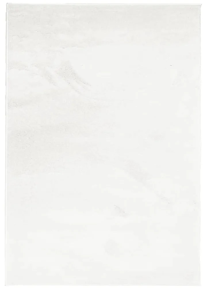 OVIEDO krémszínű rövid szálú szőnyeg 120 x 170 cm
