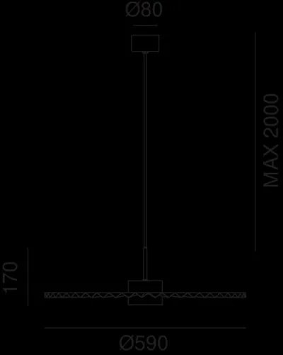 IL FANALE 284-03-ON PLIÉ Modern Led Függesztett Lámpa LED IP20