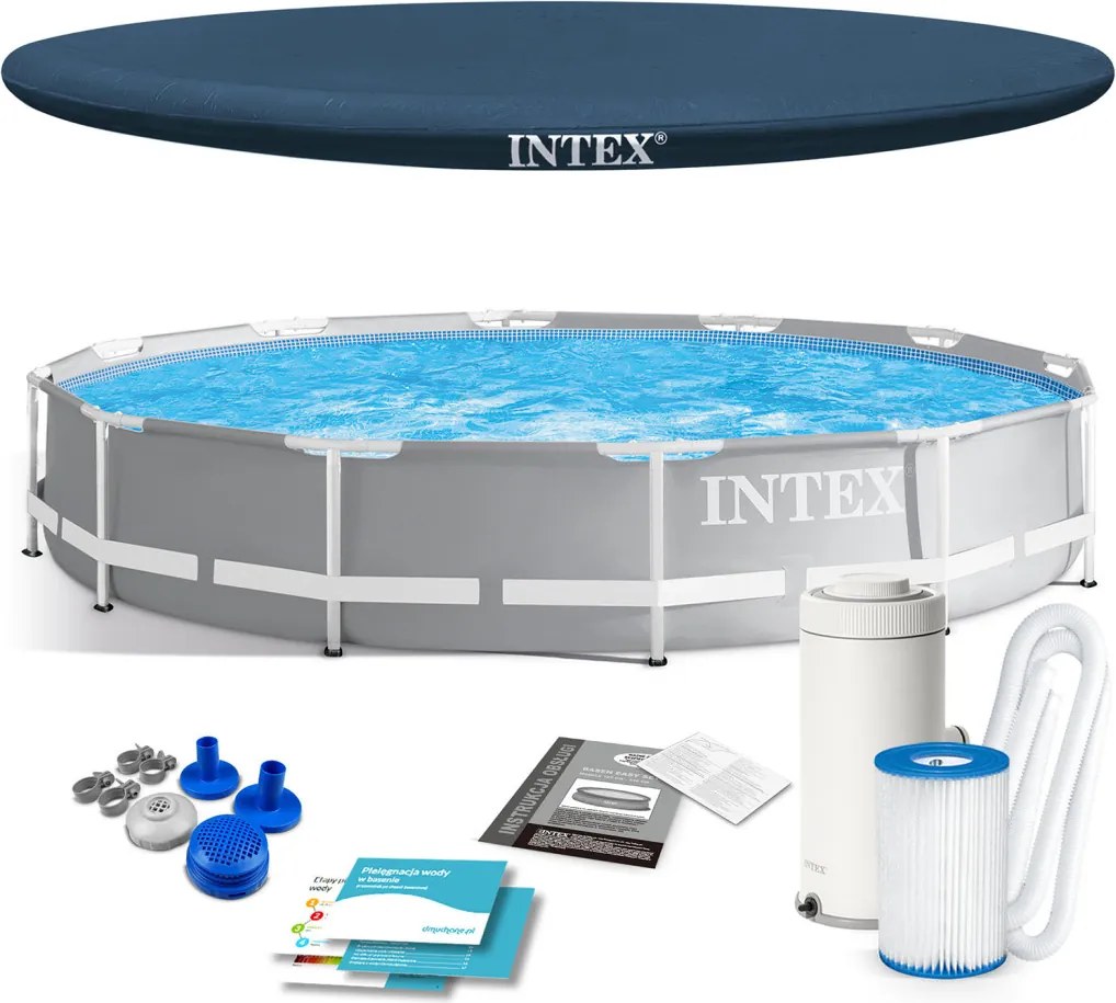 INTEX 26712 4 az 1-ben keretes kerti medence, 366 x 76 cm