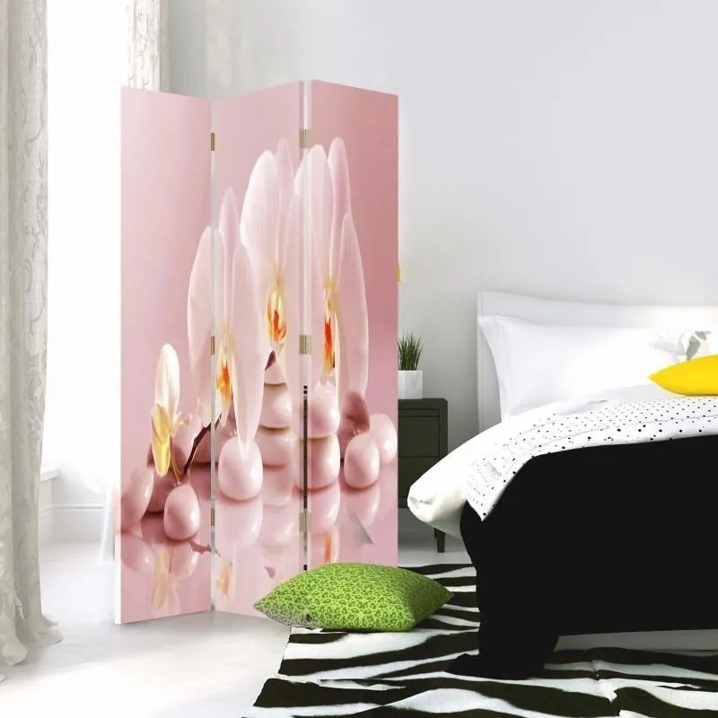 Gario Paraván Zen orchideák Méret: 180 x 170 cm, Kivitelezés: Klasszikus paraván