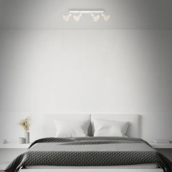 Brilo - Spotlámpa RETRO 4xE14/25W/230V fehér