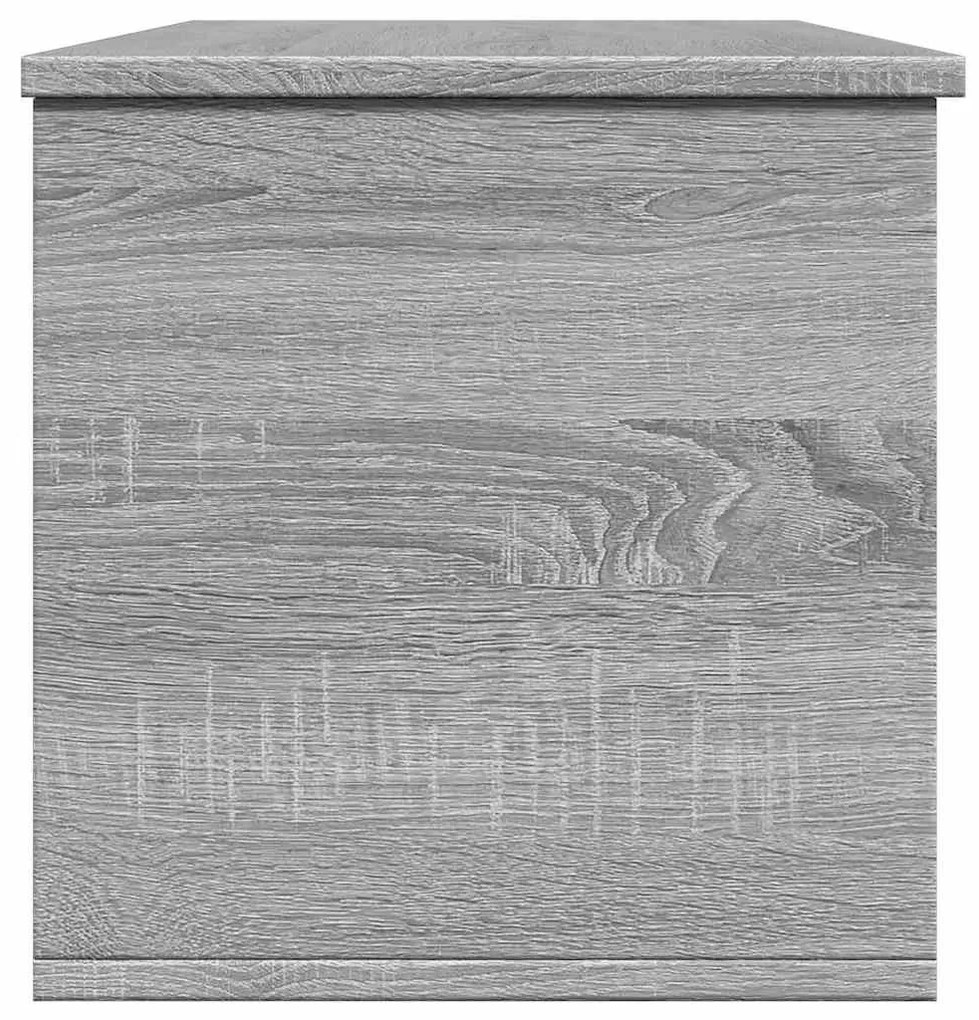 szürke sonoma színű szerelt fa tárolóláda 102 x 35 x 35 cm