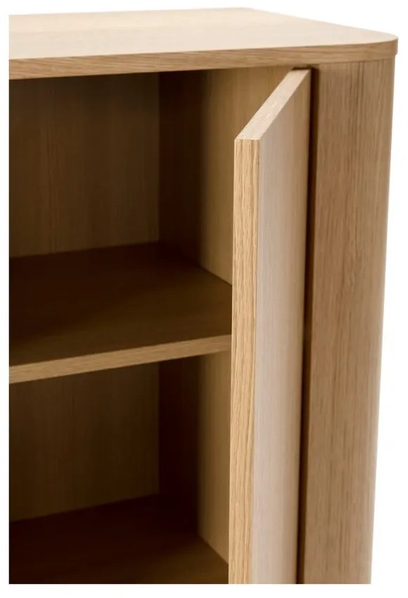 Natúr színű szekrény tölgyfa dekorral 100x133x40 cm Padoc – MOME