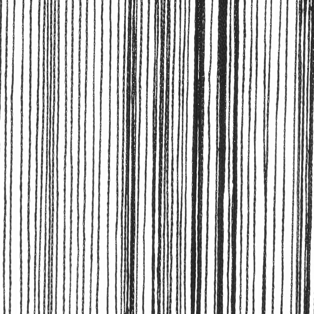 2 db fekete zsinórfüggöny 140 x 250 cm