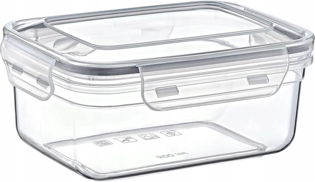 Easyform Diamond konyhai rendszerező tartály légmentesen záródó 0,8l