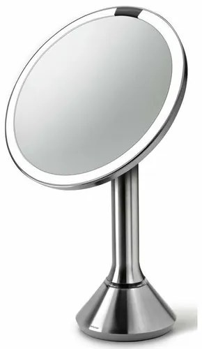 Simplehuman Sensor Touch DUAL kozmetikai LED tükör, 5x nagyítás, matt ezüst