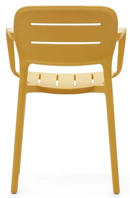 Sárga műanyag kerti szék Morella – Kave Home