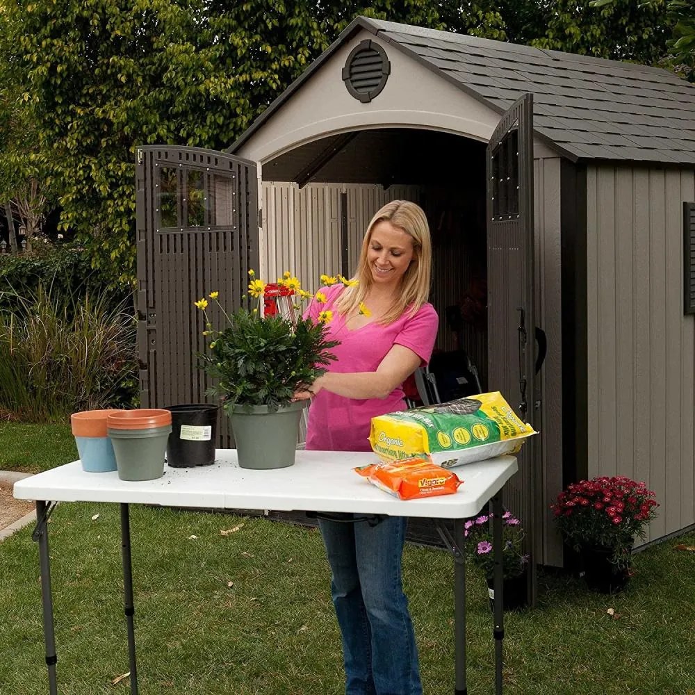 FRANKE Összecsukható catering/kempingasztal, beállítható magasság