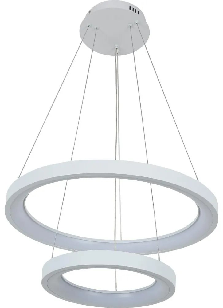 Brilagi - LED dimmelhető csillár kábellel FALCON SLIM LED/68W/230V Ø 50 cm fehér + távirányító