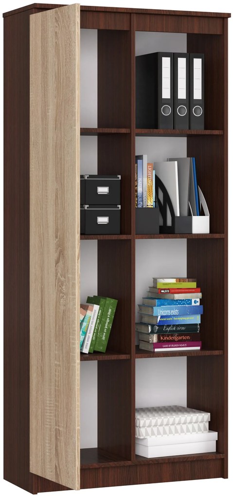 Regál Rehana II (wenge + szonoma tölgy). Akció -14%. 1069804
