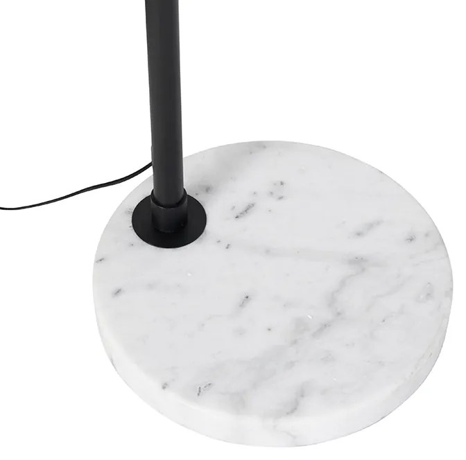 Modern ív lámpa fekete fehér állítható árnyékoló nélkül - XXL