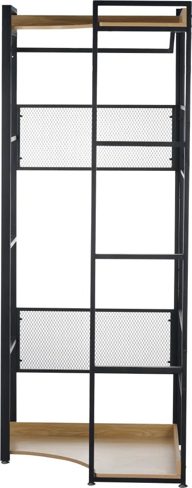 Sarokállvány, tölgy/fekete, KILOS NEW TYP 4