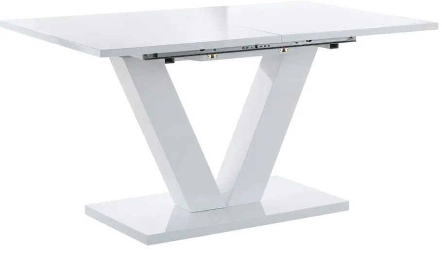 Fényes bővíthető étkezőasztal hosszabbító asztallappal 90x140 cm Aaron – Støraa