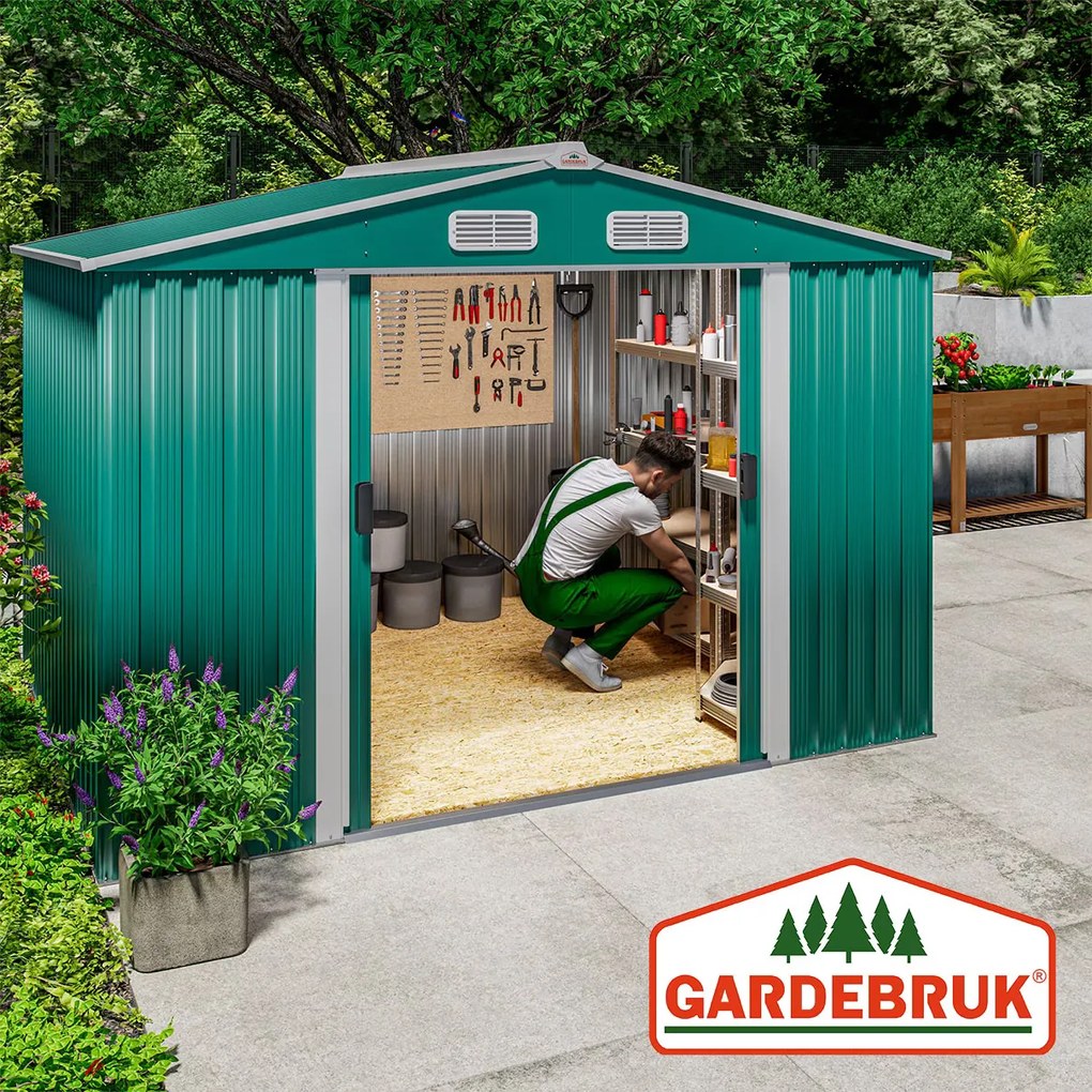 Deuba Kerti házikó Z3 257x205x177,5 cm - zöld