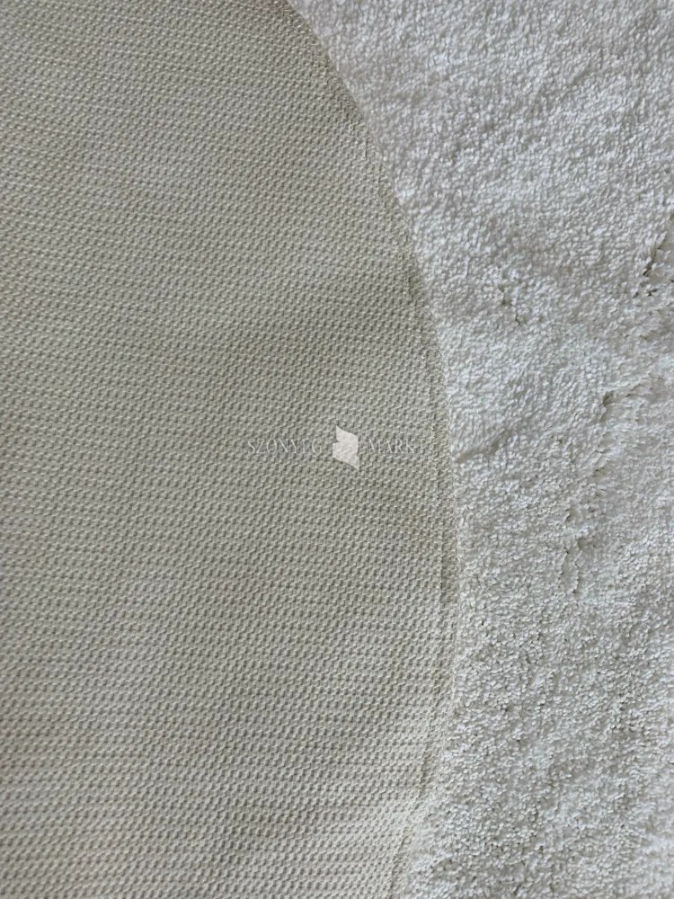 Vajpuha kerek shaggy sebano Fehér (white) 67x67