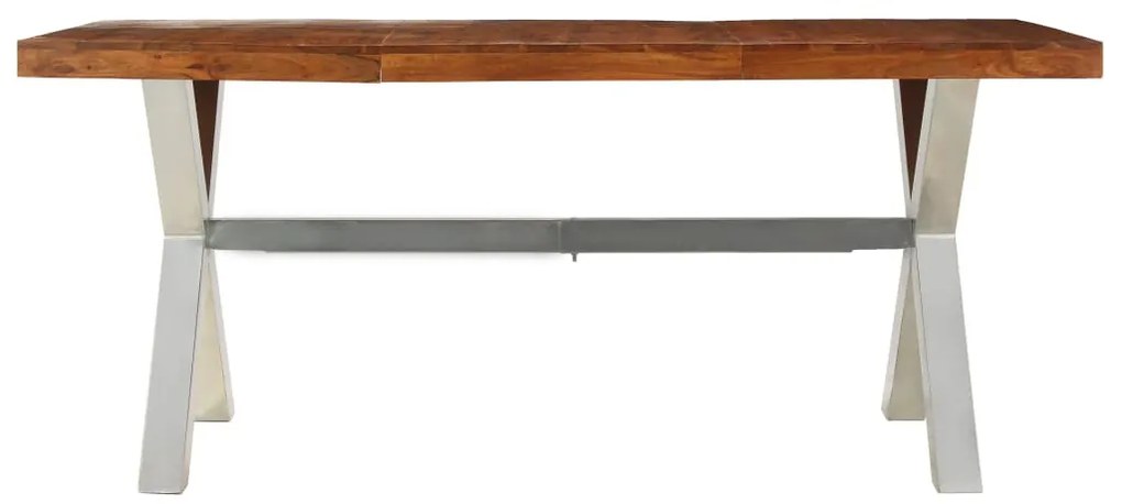 Tömör fa étkezőasztal paliszander felülettel 180 x 90 x 76 cm