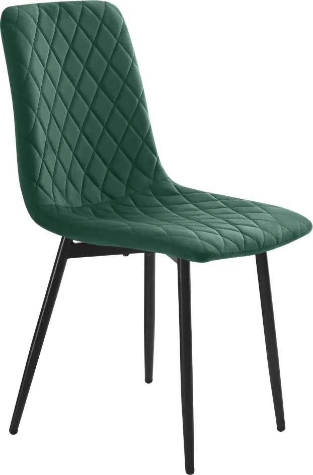 Étkezőszék, smaragd Velvet szövet/fém, DAMIA TYP 2