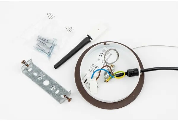 SIRU - Csillár zsinóron TERRA 1xE27/60W/230V fekete/átlátszó Velencei üveg