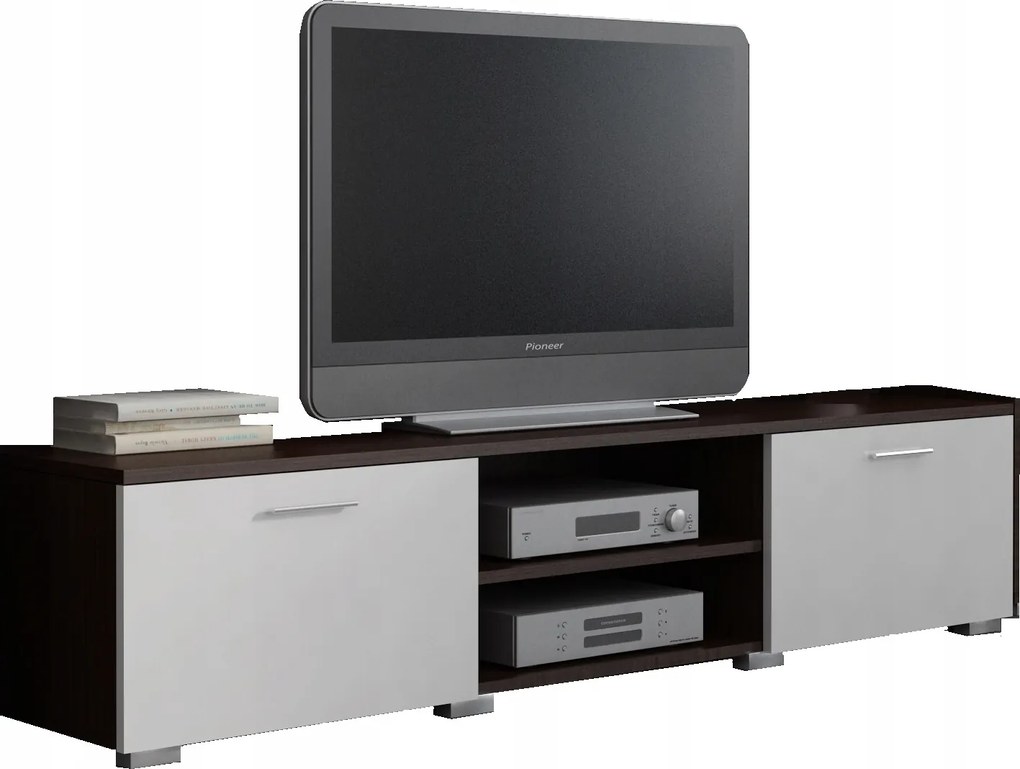 Asztal rtv szekrény Roma 150cm fehér wenge komód Per