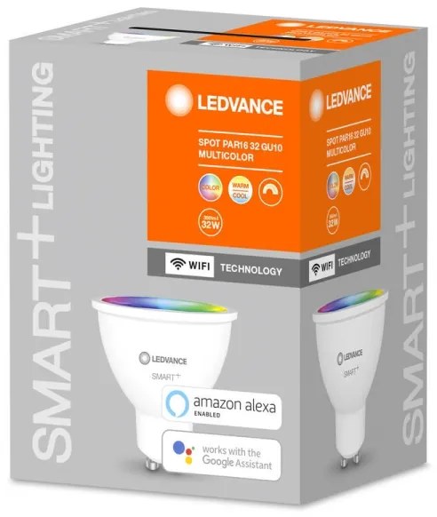 LED RGBW szabályozható izzó SMART + GU10 / 5W / 230V 2700K-6500K - Ledvance