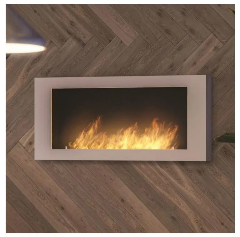 InFire - Fali BIO kandalló 120x56 cm 3kW fehér