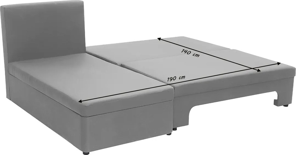 ERIS Kinyitható sarokkanapé Krém