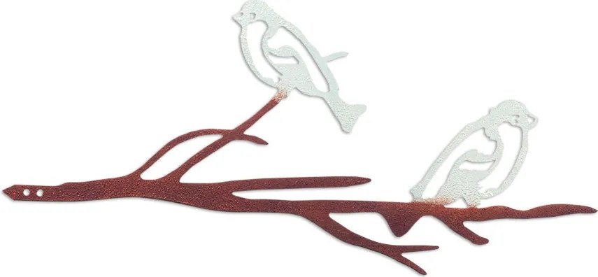 Bird fém kerti dísztárgy, 20×45 cm