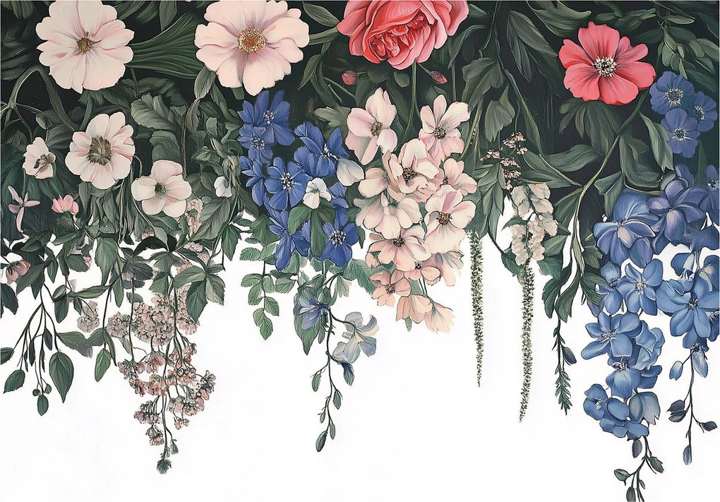 Fotótapéta Lógó Virágok Levelek Hálószoba Nappali Tapéta Flizelina 250x175