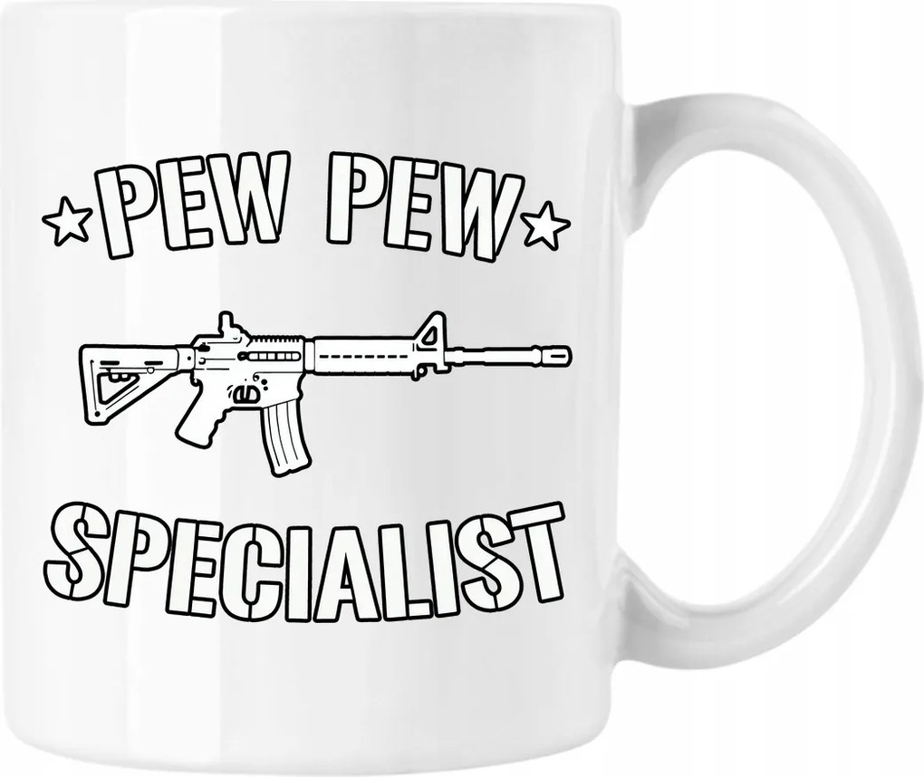 Pew Pew Specialist bögre (2) Fehér 330ml