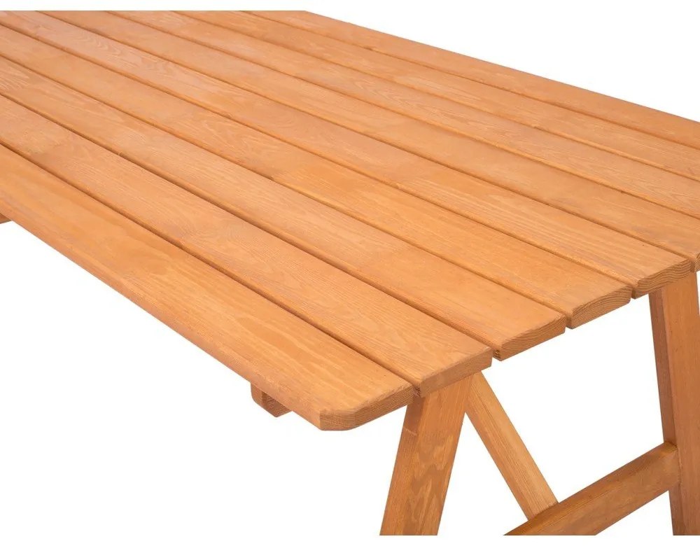 Tömörfa négyszemélyes kerti étkezőgarnitúra Sylva – Rojaplast