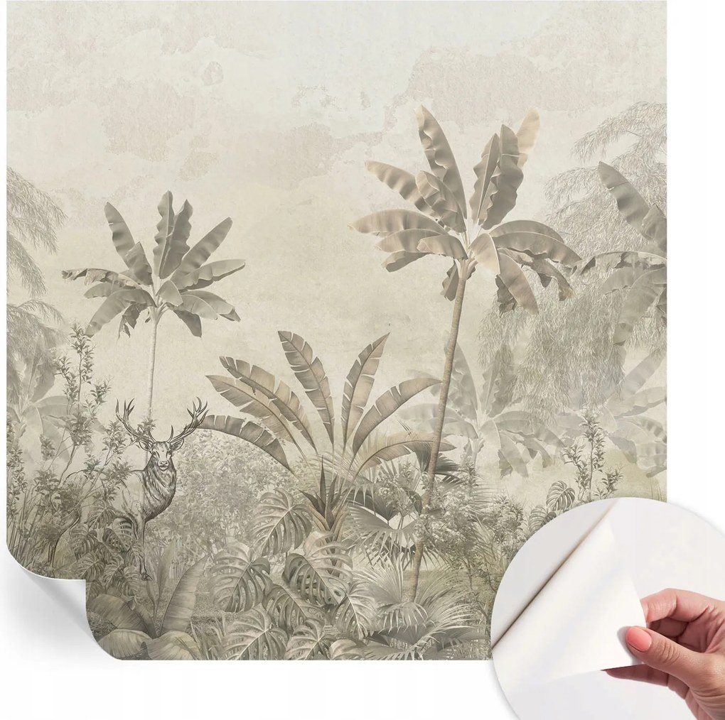 Dekoratív Öntapadós Tapéta Divatos Minták Trópusi dzsungel 250x250 cm