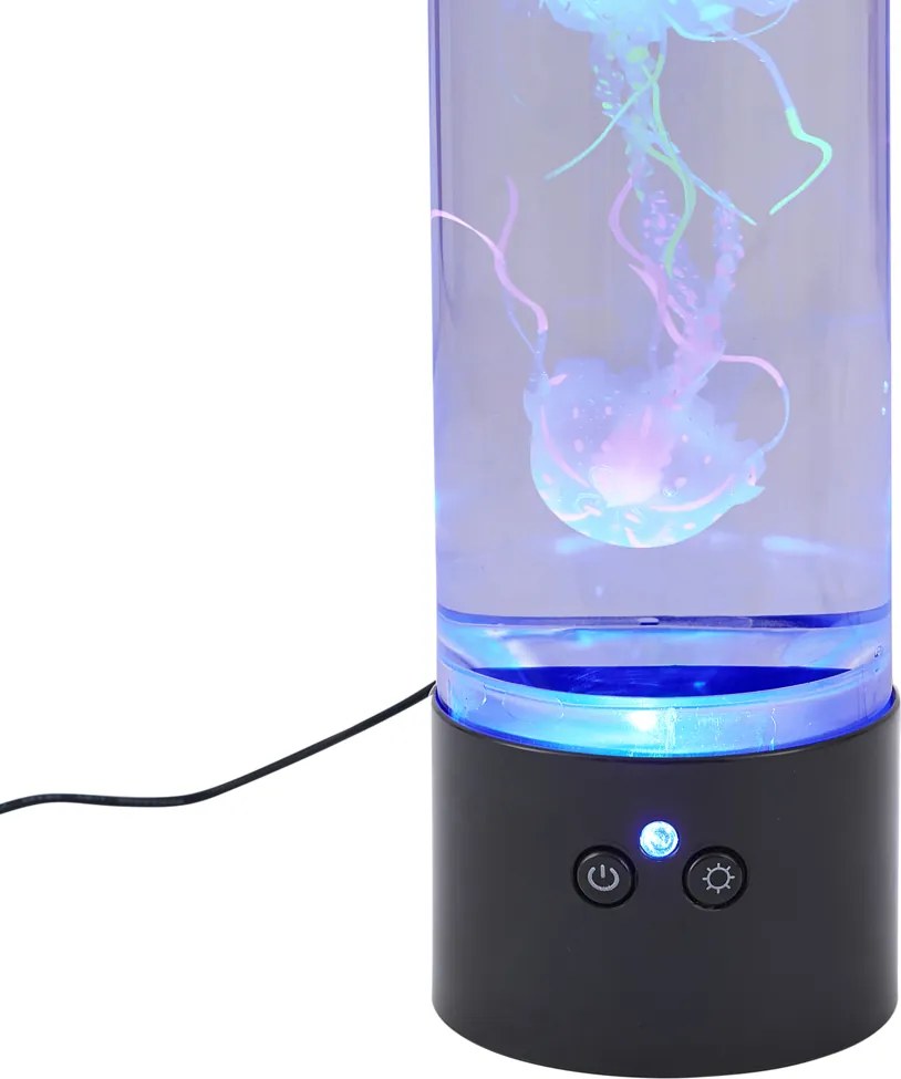 Buborékcső fekete 30 cm LED RGB-vel - Dweller