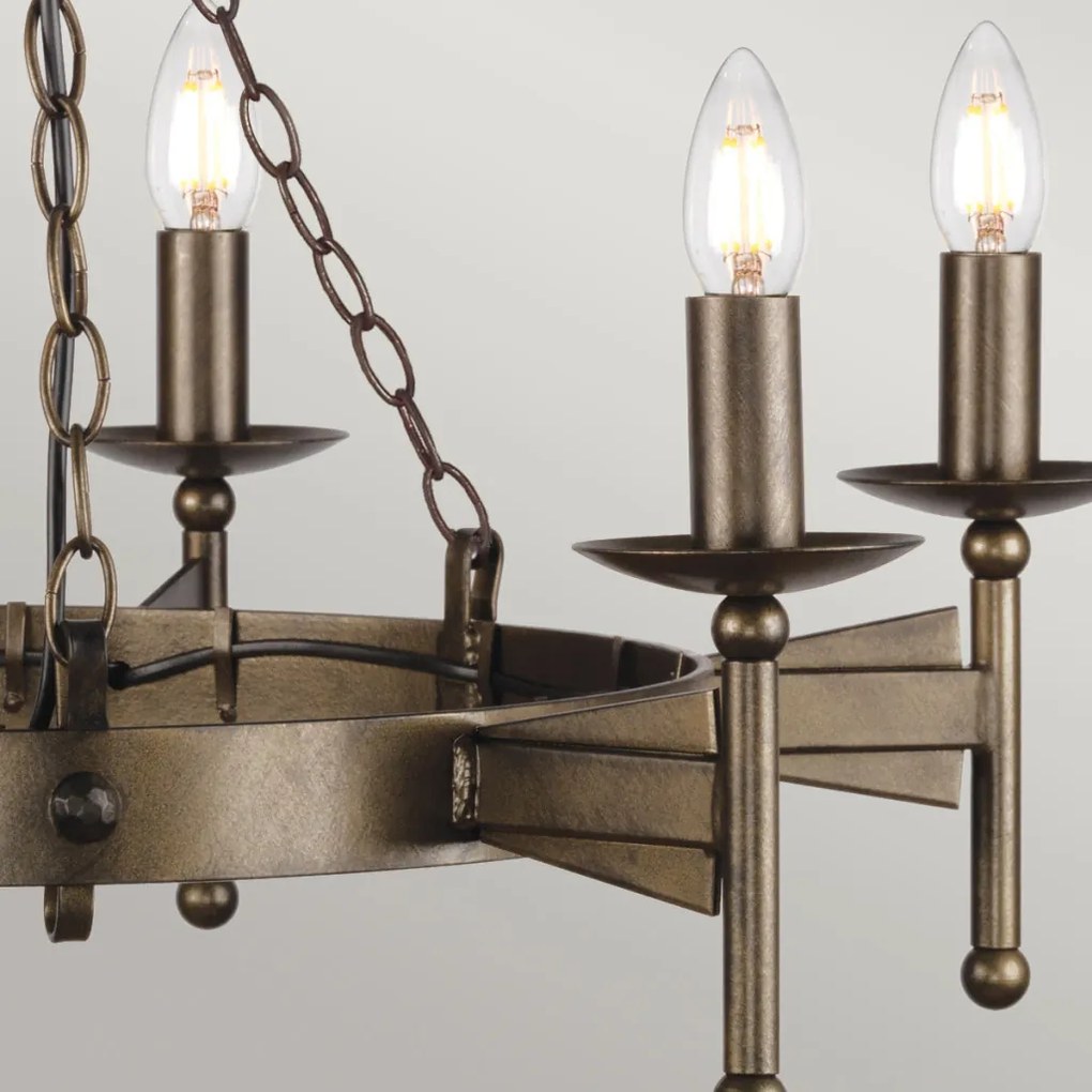 Elstead Lighting CROMWELL CW6-OLD-BRZ Csillár 6x60W/E14