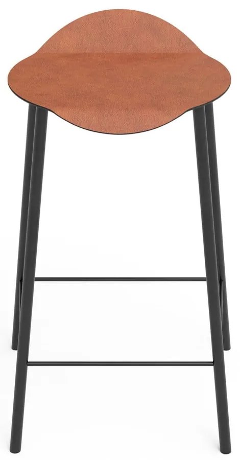 Konyakbarna bőr bárszék Flamingo Bull – LIND DNA